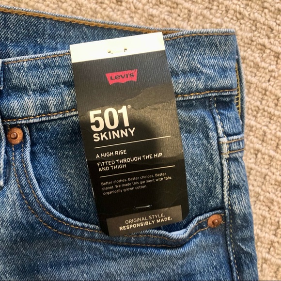 LEVI’S 501 Skinny Jeans NWT - Picture 6 of 7